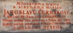 náhrobek na Olšanských hřbitovech